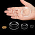 Jetec 45 Pieces Acrylic Display Stand, Clear Ring Baseball Stands for Golf Ball, Baseball, Softball, and More