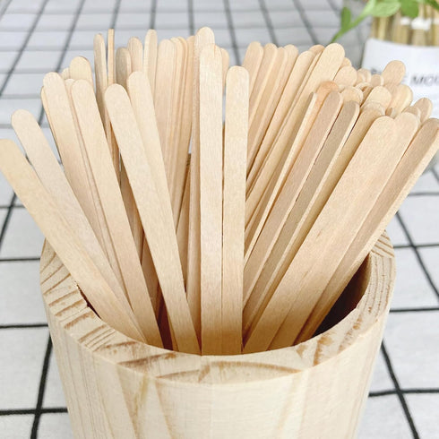 5.5inch 500 Count KTOJOY Wooden Coffee Stirrers, Disposable Stir Sticks for Coffee & Cocktails, Wooden Beverage Mixer