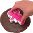 Tovolo Gingerbread Girls Templates Reverse, Set of 6 Cookie Stamps with Cutter, Dishwasher Safe