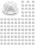 QWORK Wire Storage Connectors - 100 Pcs C&C Grid Clips for Modular Storage Cubes Interlocking Buckle, White