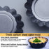 12 Packs Egg Tart Mold Size 2.6 x 0.9inch, Cupcake Cake Muffin Mold Tin Pan Baking Tool, Carbon Steel