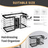 Hair Tool Organizer, 3 in 1 Metal Bathroom Blow Dryer Holder, Wall Mount for Flat Iron, Curling Iron, Straightener,