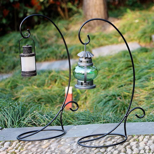 Set 2 Metal Ornament Display Stand of Tall Iron Lightweight Ornament Holder Stand for Hanging Globe Air Plant