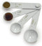 Norpro White Plastic Measuring Spoon Set, 4 Piece