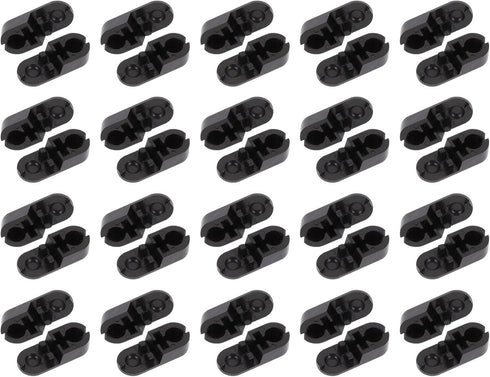 EXCEART 25pcs Black Plastic Beaded Chain Connector Replacement for Roller Roman Vertical Blinds