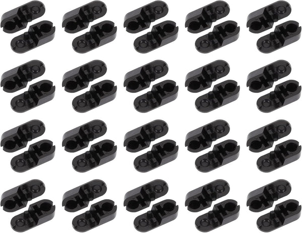 EXCEART 25pcs Black Plastic Beaded Chain Connector Replacement for Roller Roman Vertical Blinds