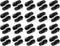 EXCEART 25pcs Black Plastic Beaded Chain Connector Replacement for Roller Roman Vertical Blinds