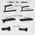 Upgraded Calegency Paper Towel Holder, Under Cabinet Wall Mounted Dispenser, Matte Black for Bathroom and Kitchen