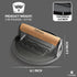 6.1 Smash Burger Press | Cast Iron Hamburger Smasher Tool | Flat-Edge Meat Press for Hamburgers, Bacon, Outdoor Kitchen