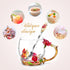 OEAGO Butterfly Rose Glass Coffee Mug Set for Mom - Lead-Free Enamel, Perfect Birthday & Mother's Day Gift from