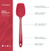 KITCHENLOVE 5 Piece Premium Silicone Spatula Set - 600°F Heat Resistant Non-Stick for Baking, Cooking, Mixing - Red