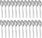 BEWOS 24 Pieces Silverware Set, 6.2 Inches Stainless Steel Tea Spoons, Mirror Polished, Dishwasher Safe for Home,