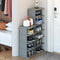 AFOORD Narrow Shoe Rack12Tiers, Tall Skinny Shoe Organizer, Small Space and Vertical