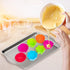 R HORSE 42 Pack Silicone Cupcake Molds, Multi Flower-Shaped Non-Stick Baking Cups, Washable Cake Cups Liners