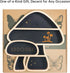 Cute Mushroom Decor, Wooden Floating Mushroom Shelf for Wall, Crystal Display Shelf Rock Gem Stone Display Shelf Wall