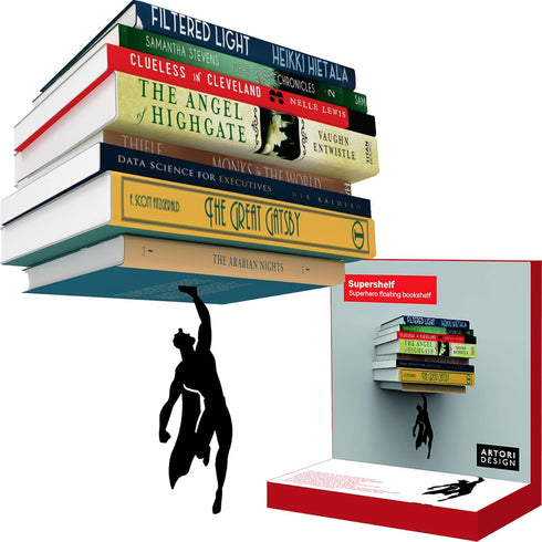Artori Design Floating Bookshelf for Kids, Invisible Metal Book Shelf, Wall Decore