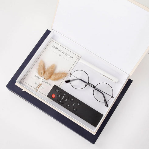 AevrBlos Set 3 Linen Decorative Books, of Linen Faux Boxes Enhance Your Coffee Table, Bookshelf or Mantle Decor