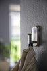 HIGH & MIGHTY 515804 Decorative Metal Hook, Easy Tool-Free Dry Wall Installation, Satin Nickel, Holds up to 25lb