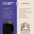 500ml (17 oz) Infinity Jars fl Airtight UV Glass Jars Odor Blocking, Antistatic, Light Blocking Containers for Herbs