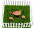 35 Inches Mini Fairy Garden Fence DIY Small Wood Decorative Picket Fence Micro Landscape Miniature Ornaments