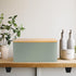 Countertop Beautiful Bread Box With Wooden Lid For Your Kitchen - Spacious Container Perfectly Stores Your Homemade