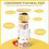 16oz 4 Pack Overnight Oats Jars, Yogurt Containers with Lids and Folding Spoons, Leak-Proof Wide Mouth Mason Jars