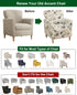 1 Sofa,A43 CRFATOP Printed Stretch Chair Slipcovers with Arms for Living Room Piece Accent Chair Covers Soft Banquet