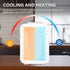 YSSOA 4L 6 Can Eco-Friendly Mini Fridge Cooler and Warmer, Portable Compact Refrigerators, White