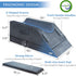 KingPavonini 4-Height Adjustable Leg Elevation Pillows for After Surgery, Memory Foam with 3 Handles and Insert Pad,