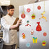 24 Pcs Christmas Magnet Party Decoration, Animated Christmas Fridge Magnet Set, Holiday Decorations for Fridge, Door