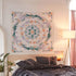 Simpkeely Mandala Floral Medallion Tapestry, Bohemian Hippie Wall Hanging for Bedroom Living Room