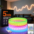 Cofiveevo LED Neon Rope Light, RGBCW Color, USB 5V, 360-Degree Luminous, Waterproof IP67,