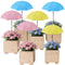 YOSN 19.6''-35.4'' Plant Umbrellas for Outdoor Plants, Plant Shades for Outdoor Plants Adjustable