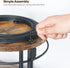 2 Countertop SR22BR YATINEY Lazy Susan Organizer, Rotating Spice Rack, Tier Spice Turntable Organizer, Industrial