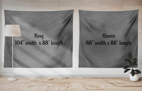 Lunarable Ocean Tapestry King Size, Sea Storm with Swirling Wave Print, Wall Hanging Bed Cover