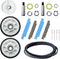 12001541 303373K Dryer Drum Support Roller Kit, Dryer Repair Kit with Drum Bearing, Idler Pulley & Belt