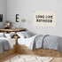 Long Live Boyhood Banner, Boy Nursery Decor, Linen Banner Wall Hanging Flag Decor for Nursery Playroom Toddler Boys