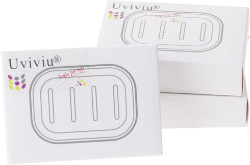 Plastic Soap Dish Container, Keeps Soap Dry, Easy Cleaning, White