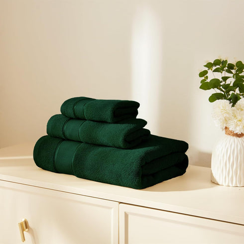 Set 6 100% 2 2 2 Marvione Bath Towels Piece, Turkish Cotton Highly Absorbent and Soft Towels for Bathroom Bath Towels