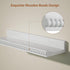 Set 2, 15.7 Inch Alsonerbay White Floating Shelves Wall Mounted of Modern White Shelves with Lip, Wood Wall Shelves