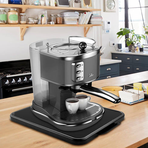 Kitchen Appliance Sliding Tray - Coffee Maker Rolling Tray for Kitchenaid Mixer, Toaster, Blender Storage (Steel)