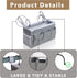 Kanrichu Bedside Caddy Hanging Storage Bag, Organizer Baskets with Pockets for Bunk Bed Accessories, Loft & Dorm Rooms