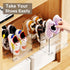 Copidrum Closet Organizer(1PACK) Clear Kids Shoe Rack Holder for Storage Organizer Stackable Shoes Shelf Dividers