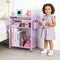 ECOLOVI Kids Nightstand 19in High for Floor Beds, 3-Tier Metal Small Bedside