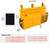 Surblue Bedside Caddy Hanging Organizer Storage Bag for Bunk and Hospital Beds, 8 Pockets, Large, Yellow