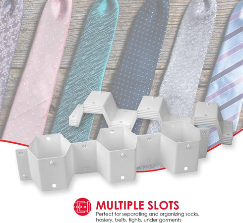 Home Basics Drawer Divider Organizer 8PCS DIY Plastic Grid Honeycomb Drawer Dividers - Customizable Storage Solution