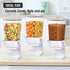 Double Cereal Dispenser - Large Countertop Storage Containers for Pantry Dry Food, 2PC