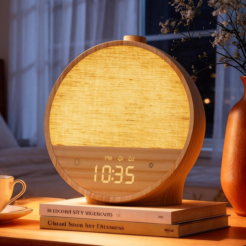 Vivilumens Sunrise Alarm Clock with Sound Machine, Gentle Wake-Up Light, Dual Alarms