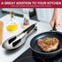 E-far Stainless Steel Spoon Rest, Ladle Holder for Kitchen Stove Top, Large Size & Dishwasher Safe