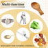 Wooden Spoon Holder, Boho Spoon Rest for Stove Top, Larger Farmhouse Utensil Rest for Kitchen Counter Decoration